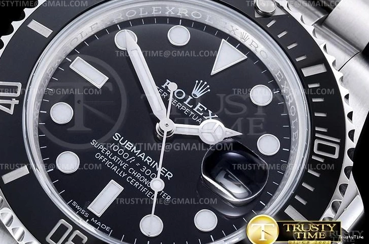 0127 ROLSUB0282 – Submariner 116610LN 904L SS SS Blk V2S ZZF SA Durable 1037